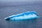 Typical growler (small flat iceberg) in waters of the Barents sea