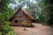 Typical habitation of the native amazon people