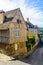 Typical half-timbered old building in Autun