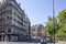 Typical Haussmann buildings in the left Seine river side in Paris