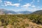 Typical high country in Marlborough region, New Zealand