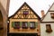 Typical historical German wood framed yellow house of Spitzwegha
