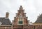 Typical house gable in Alkmaar, North Holland,