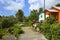 Typical house in St Vincent panorama, Grenadines