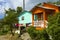 Typical house in St Vincent panorama, Grenadines