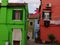 Typical houses of colors- burano island-Venice- italy