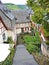 Typical houses on narrow street in German village