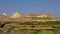 Typical houses on the of the North sea coast in Audreselles, France