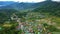 Typical houses of Sagada Mountain Province of the Philippines.