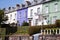 Typical Irish colorful houses in Dublin