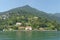 Typical italian villas seen from Lake Como, Italy