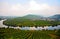 Typical landscape of Mosel vineyards near Trittenheim