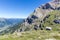 Typical landscape of the swiss alps on the Sanetsch pass