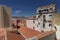 Typical Lisbon houses with red roof.