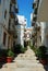 Typical little street of the old town of Peniscola