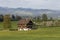 Typical Lucerne farmhouse in a wonderful landscape in central Switzerland