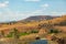 Typical Madagascar landscape rice terrace fields