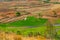 Typical Madagascar landscape rice terrace fields