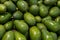 A typical market stall selling avocado fruit to tourists in Marrakech