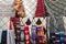 A typical market stall selling a range of clothing and trinkets to tourists in Marrakech