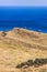 Typical minimalistic dry deserted view of Calabria with olive trees