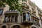 Typical modern architecture building in Passeig de Gracia, Barcelona, Spain