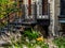 Typical Montreal neighborhood street with staircases