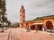 Typical moroccan islamic mosque in the mountains