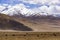 Typical mountain landscape with tibetan yaks - Tibet