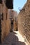 Typical narrow street in Jaffa, Tel Aviv, Israel