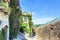 Typical narrow street in Saint Paul de Vence, France