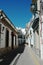 Typical narrow street in a town called Nerja