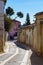 Typical narrow streets of the medieval town of ChinchÃ³n in Madrid, houses and old architecture in a quiet and relaxing