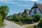 Typical north german thatched houses on the german island Poel