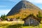 Typical norwegian mountain village scenery