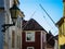 Typical Norwegian wooden houses in the center of Bergen, Norway