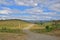 Typical off unsealed road countryside scenery in North of Fijian island of Viti Levu, Fiji