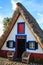 Typical old houses on Santana, Madeira island, Portugal