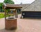 Typical old water well decoration at a ranch, Farm scenery, Rustic background