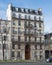 Typical Parisian apartment building in central Paris