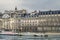 Typical parisian buildings by Seine river