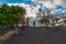 Typical photography house and gardens on the island of Lanzarote, Canary Islands