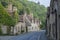 Typical and picturesque English countryside cottages in Castle Combe Village, Cotswolds, Wiltshire, England - UK