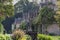 Typical and picturesque English countryside cottages in Castle Combe Village, Cotswolds, Wiltshire, England - UK