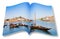 Typical portuguese boats Portugal on opened photobook