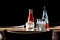 Typical pub utensils on a table