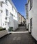 A typical quaint street in St Ives Cornwall