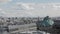 Typical quarter in the center of Paris from the air. View from the observation deck of the gallery La Fayette Paris from