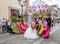 Typical Regional Mexican Wedding Parade know as Calenda de Bodas - Oaxaca, Mexico