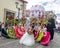 Typical Regional Mexican Wedding Parade know as Calenda de Bodas - Oaxaca, Mexico